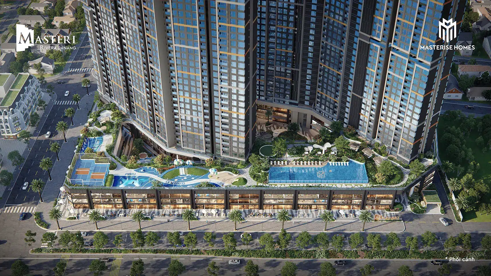 Masteri Rivera Đà Nẵng – nơi thiên nhiên khoáng đạt gặp gỡ nhịp sống hiện đại, tọa lạc tại quận Hải Châu.