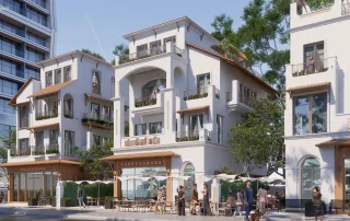 Phối cảnh khu nhà biệt thự tại dự án Blanca City, biểu tượng mới tại Vũng Tàu.